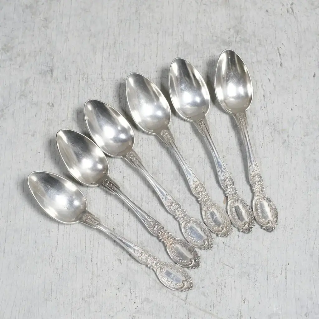 アンティーク ティースプーン フランス シルバープレート カトラリー