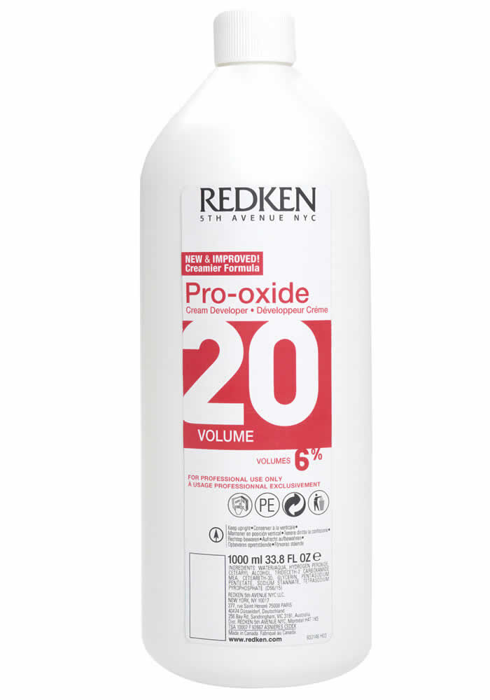 Redken PRO-OXIDE Cream Developer 20-Volume For Lightener and Hair