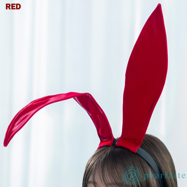 pharfaite】VELVETエナメルバニーカチューシャ