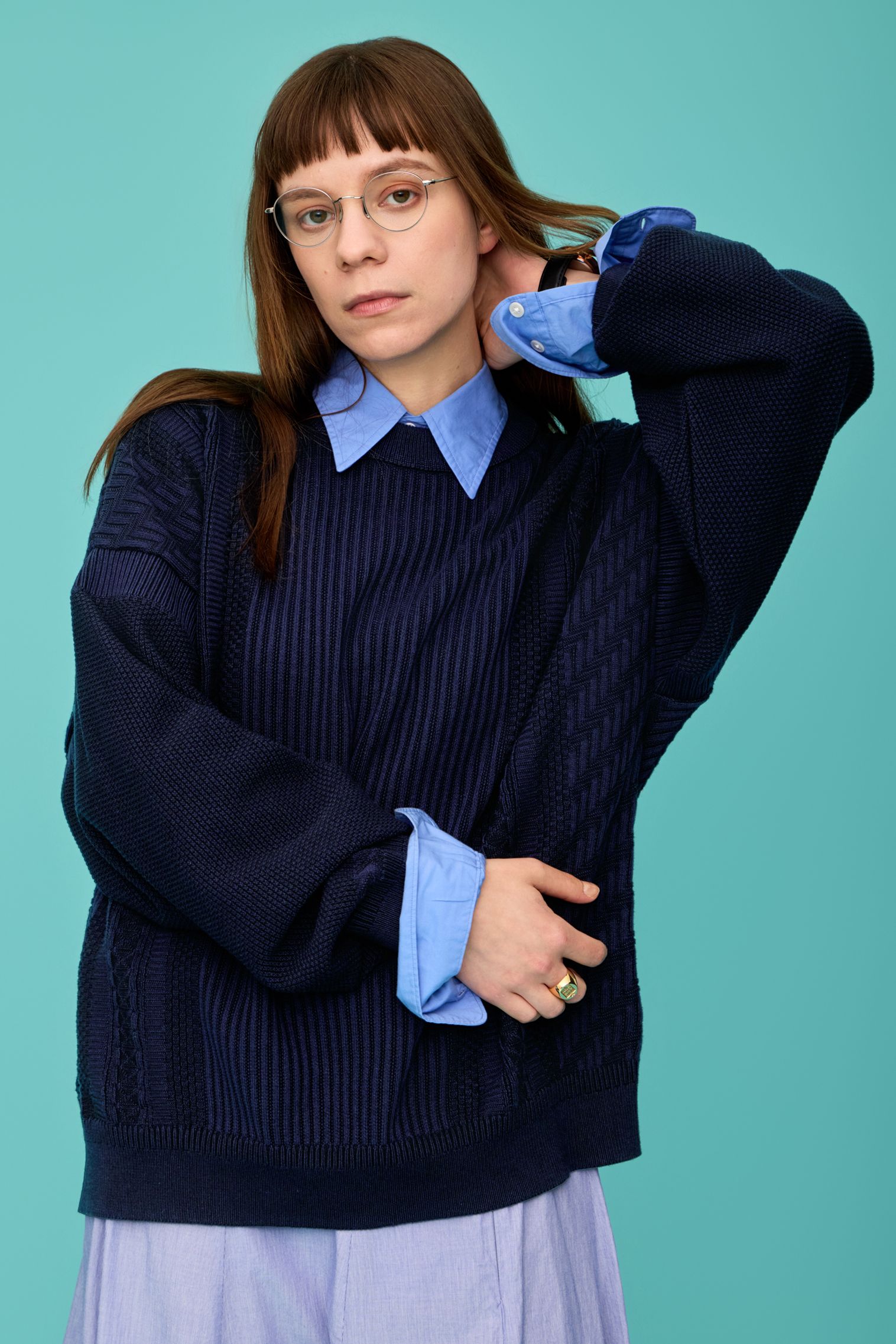 YASHIKI - 【26SS】Yukishiro Knit(DARK NAVY) | Salty