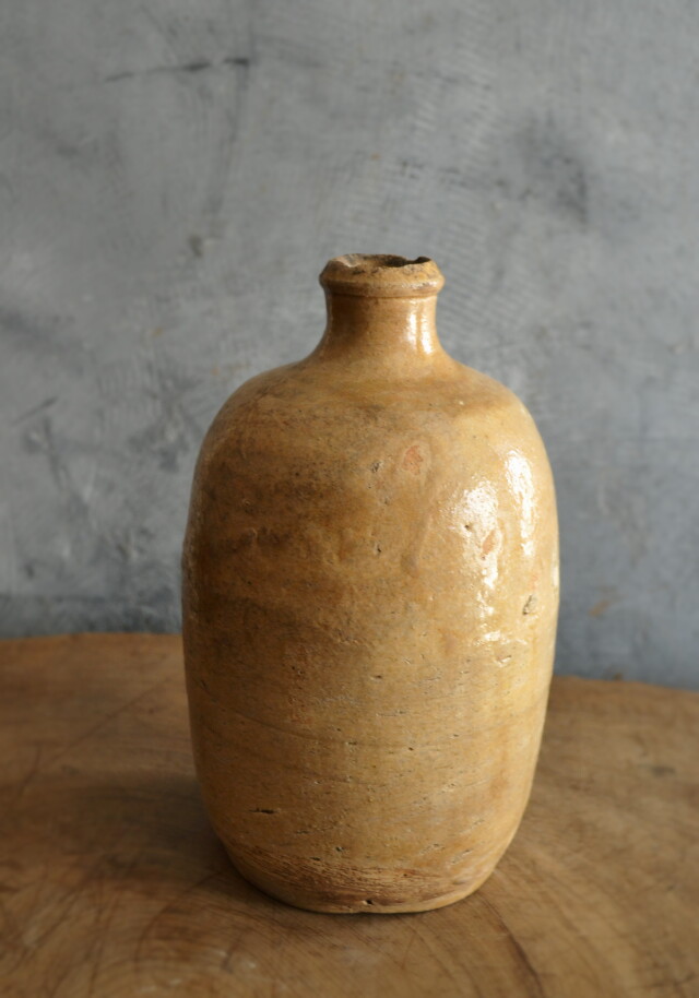 黄瀬戸徳利 瓶 酒徳利 酒器 花器