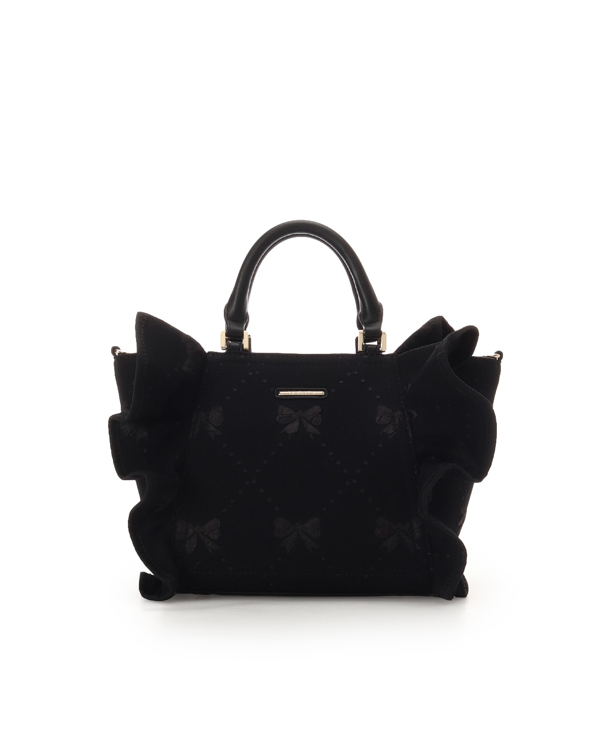 リボンフリルハンドバッグ(FREE ブラック): SAMANTHAVEGAサマンサ