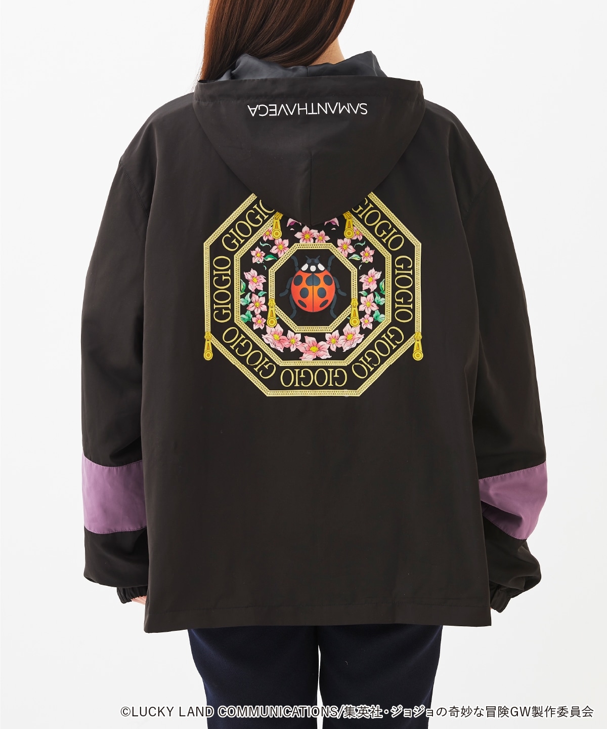アニメ 「ジョジョの奇妙な冒険 黄金の風」コラボ ブルゾン(F ブラック