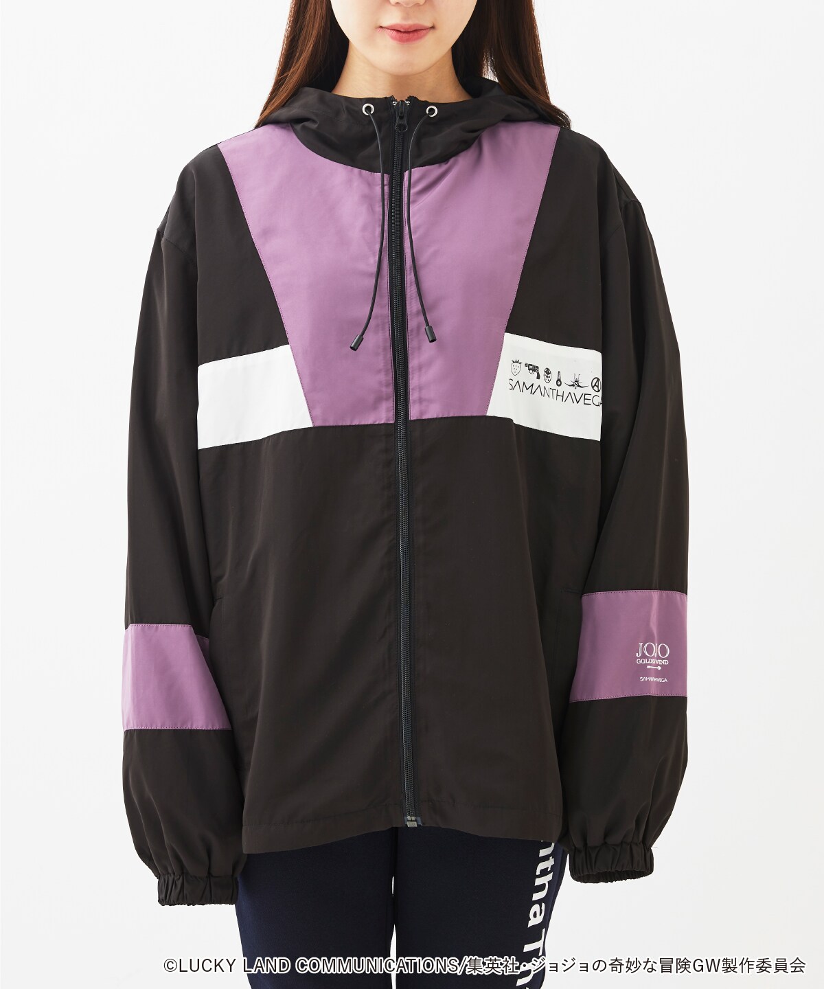 アニメ 「ジョジョの奇妙な冒険 黄金の風」コラボ ブルゾン(F ブラック