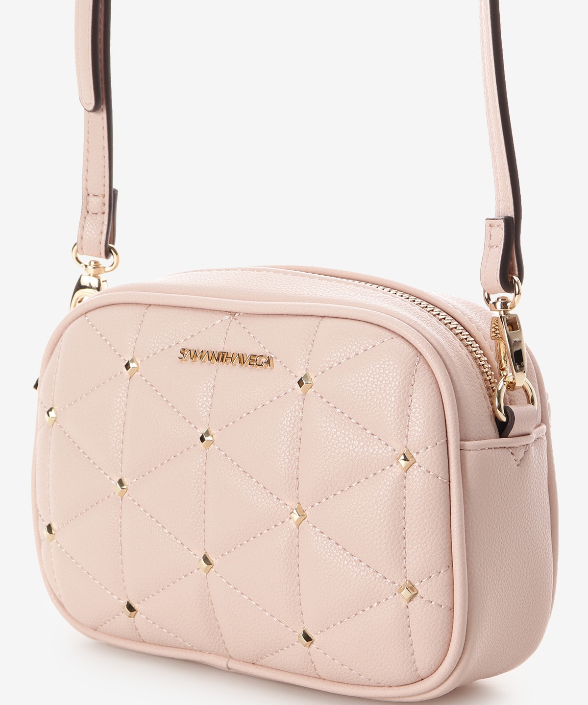 キルティングスタッズショルダーバッグ(FREE ピンク): SAMANTHAVEGA