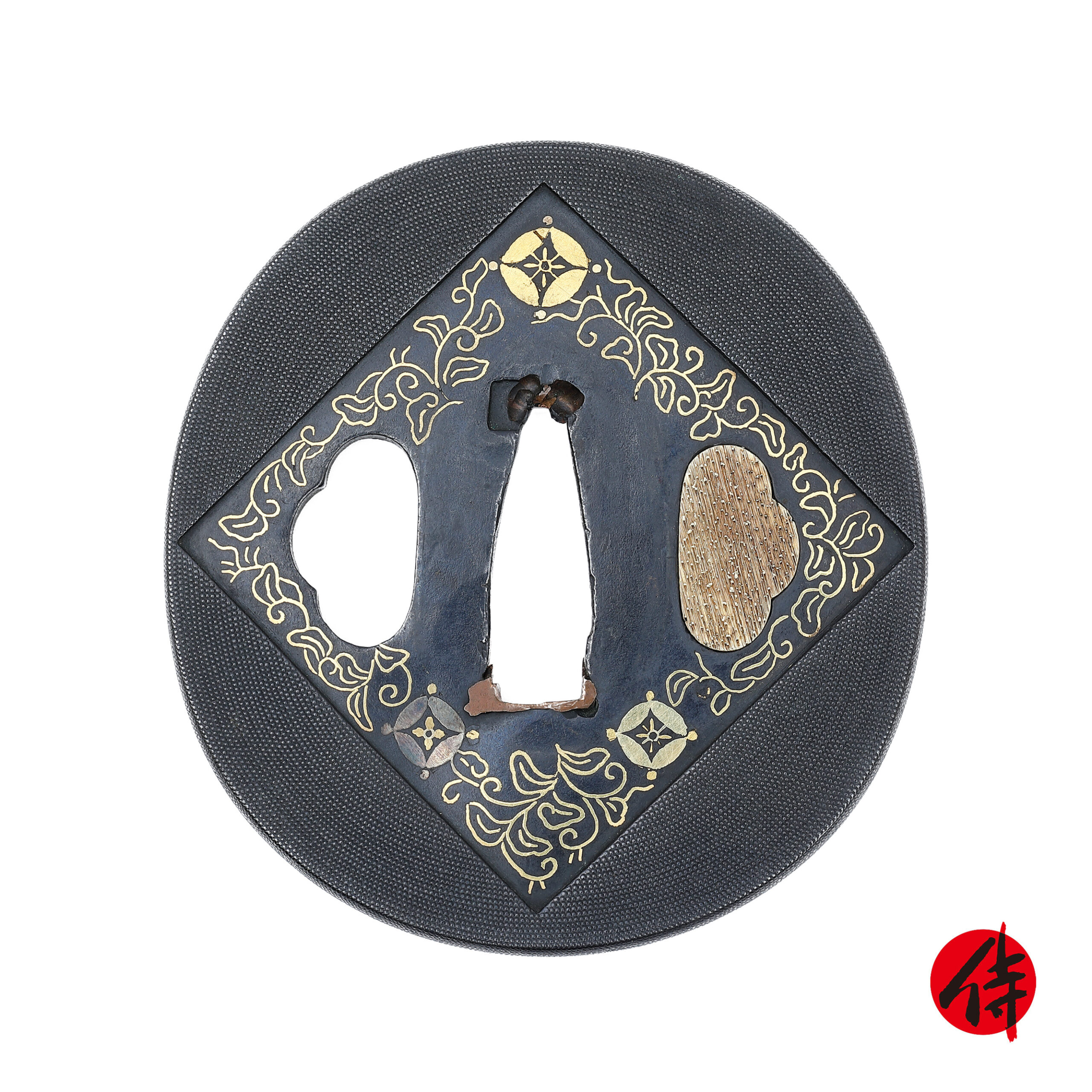 Edo period antique Tsuba for Samurai Sword with NBTHK Hozon