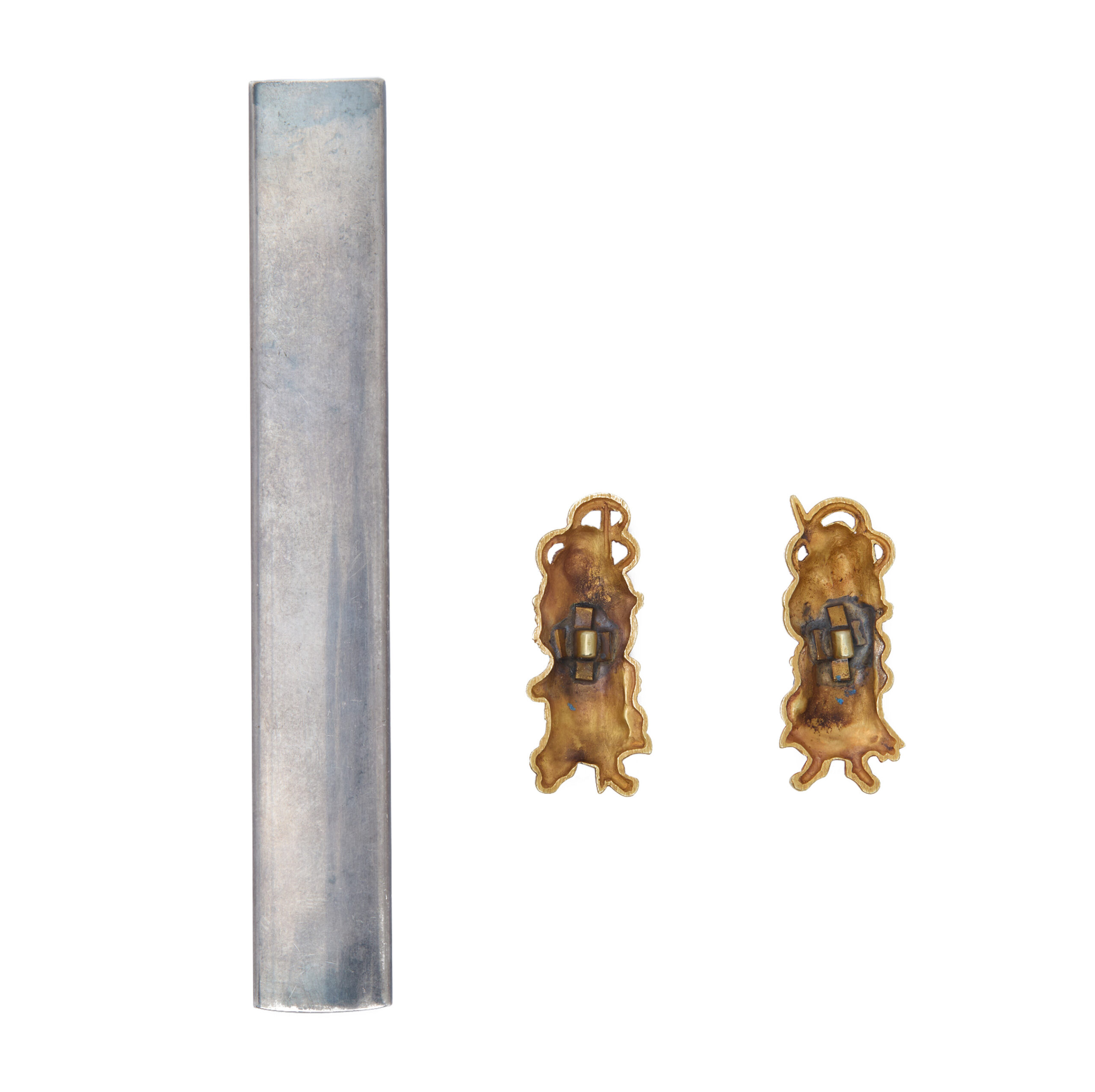 Edo period antique Kozuka and Menuki for Samurai Sword (KM-4