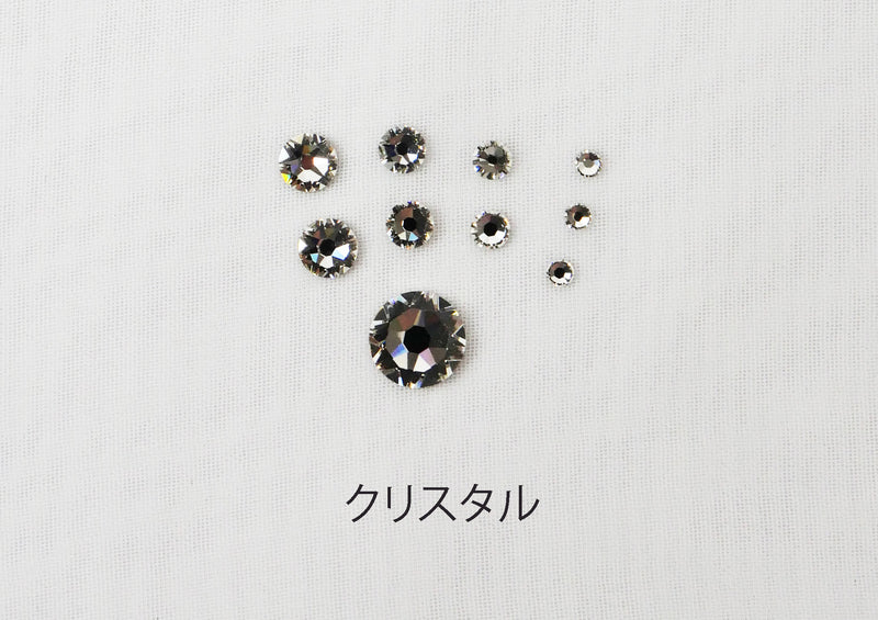 スワロフスキーラインストーン ランダムサイズお試しセット クリスタル