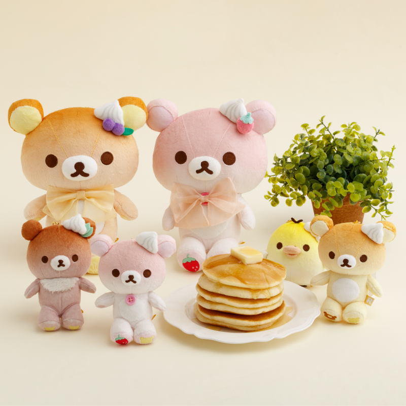 リラックマたちがホットケーキに！？海外イベント限定ぬいぐるみのご