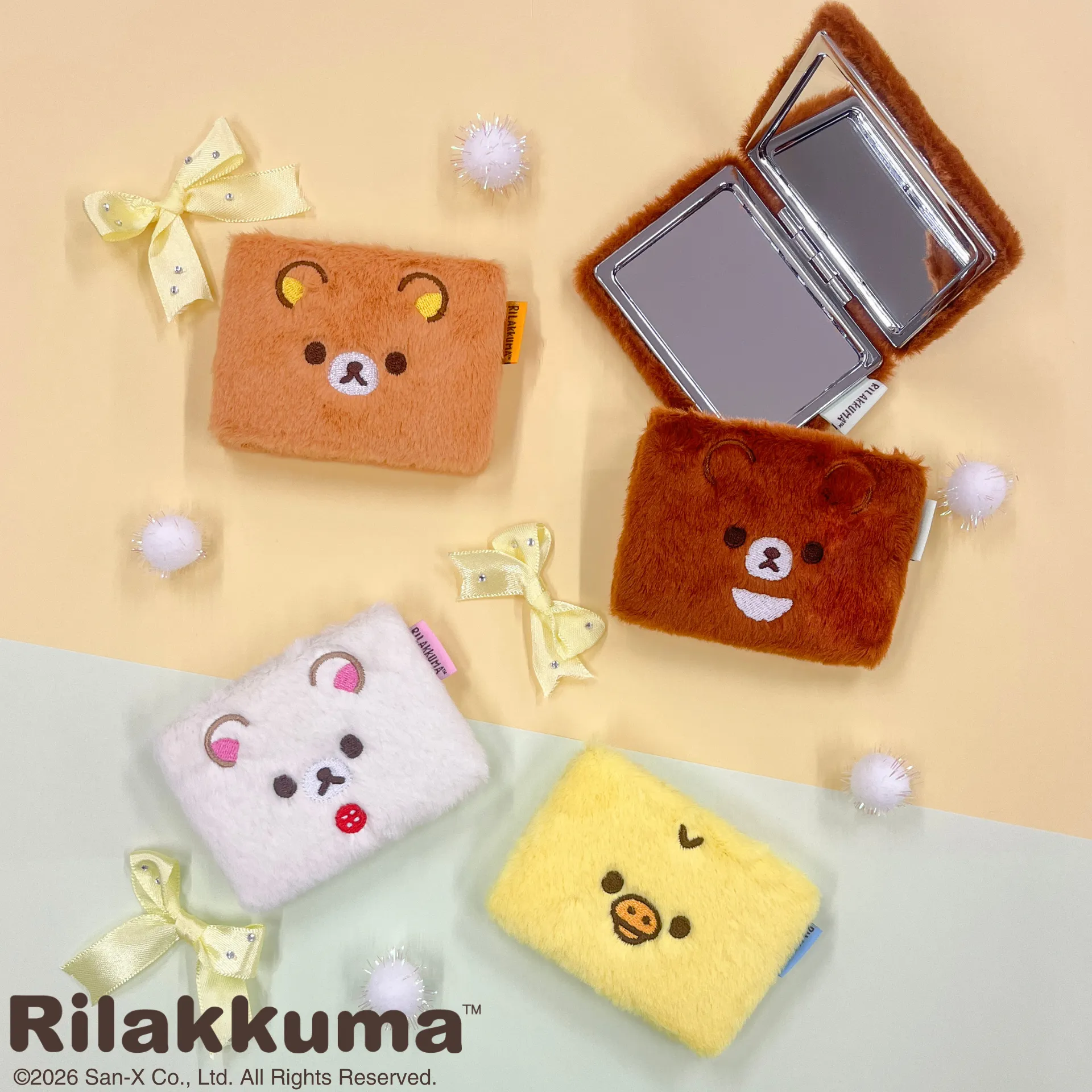 リラックマゆるもふダブルコンパクトミラー2種 | San-xネット