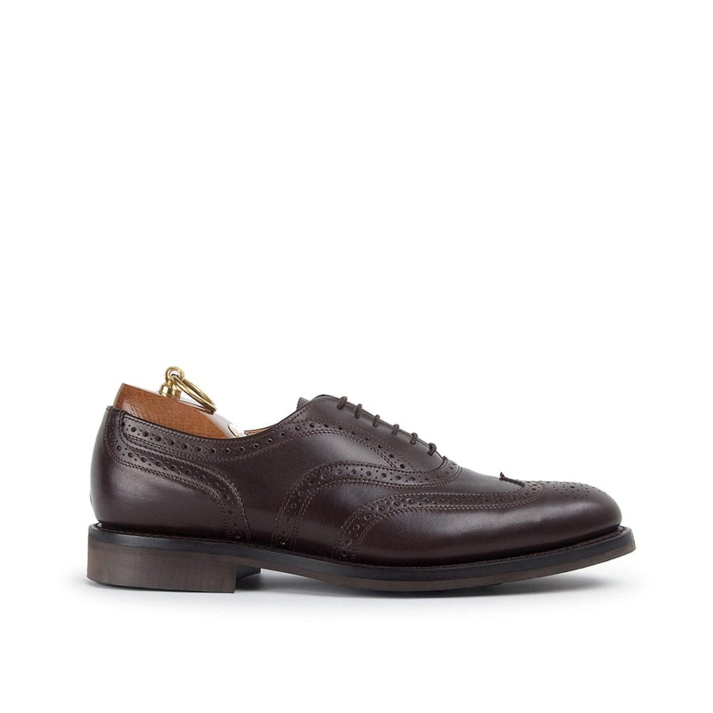 Oslo | Mens Wingtip Brogue Oxford | Commando Studded Rubber Sole