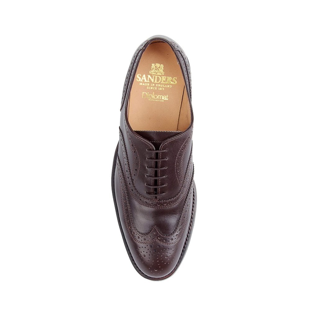 Oslo | Mens Wingtip Brogue Oxford | Commando Studded Rubber Sole