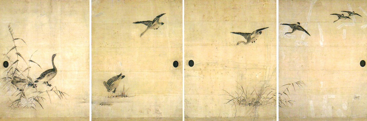 芦雁図 - 収蔵美術品 | 横浜 三溪園
