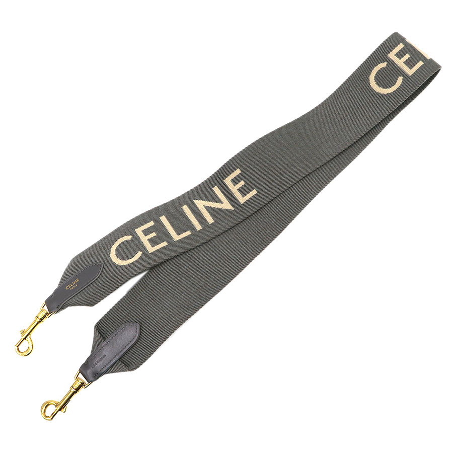 CELINE ジャカード ロングストラップ/ウール/質屋 さのや ブランド