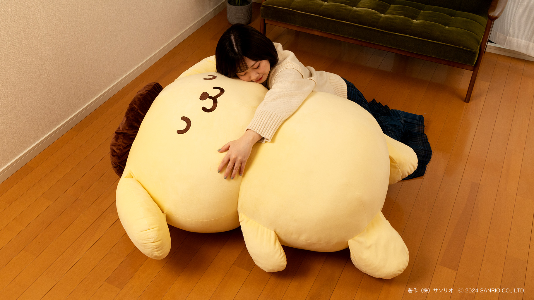 すべてを受け入れるポムポムプリン」超巨大クッションが登場☆｜サンリオ