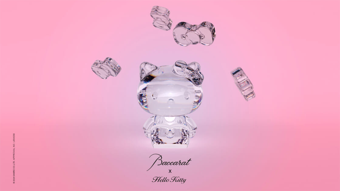 BACCARATからハローキティ50周年を記念したクリスタルオーナメントが