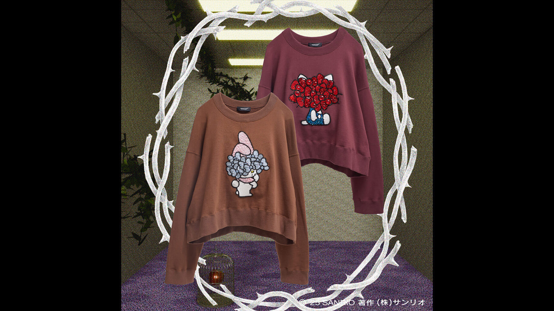 UNDERCOVER」からハローキティ・マイメロディとのコラボアイテムが登場