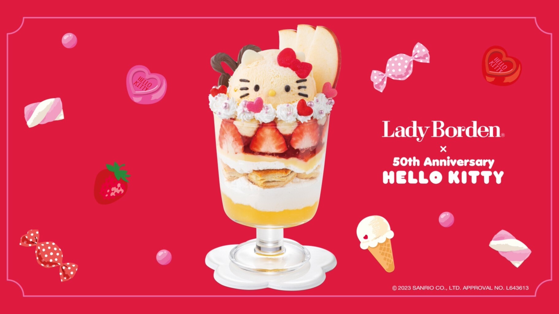 レディーボーデンで「ハローキティパフェ」を作ろう！｜サンリオ