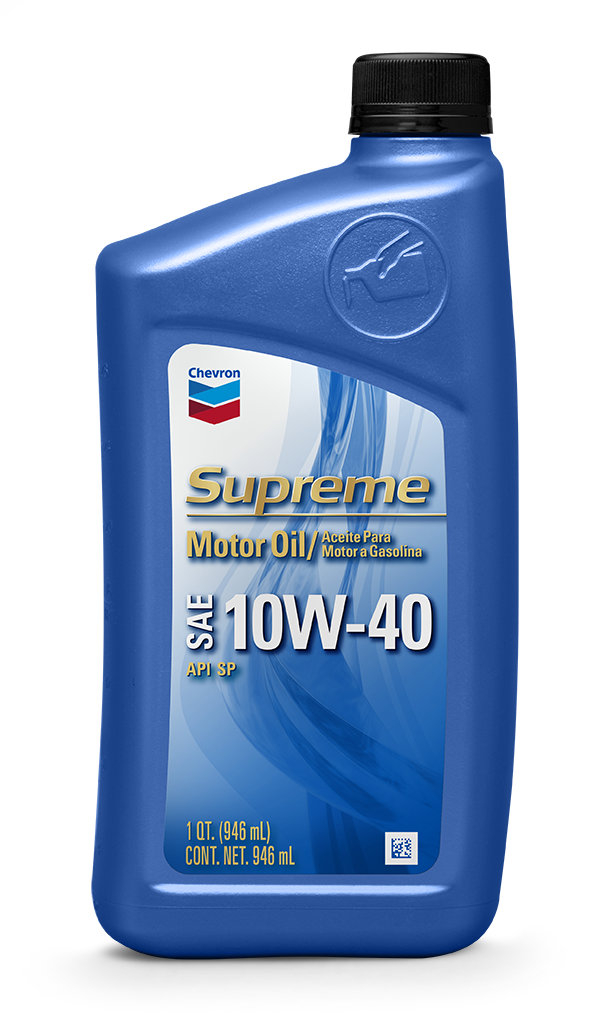 Chevron Supreme Motor Oil 10W-40 | Santmyer Online Store