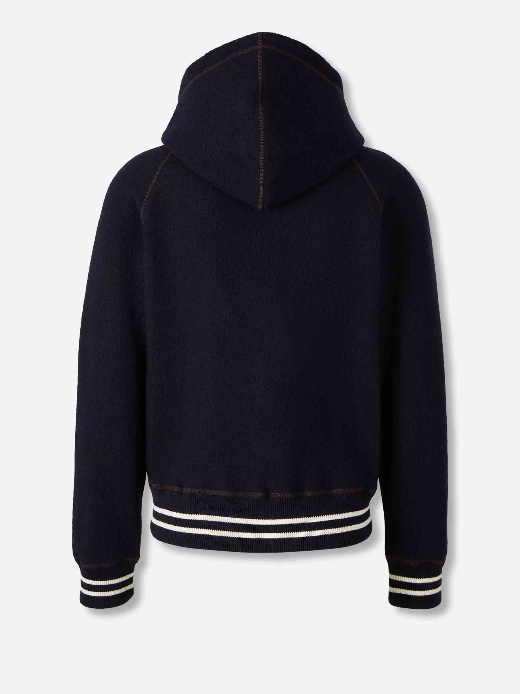 Wales Bonner – Wales Bonner October Zip Sweatshirt in Barcelona or