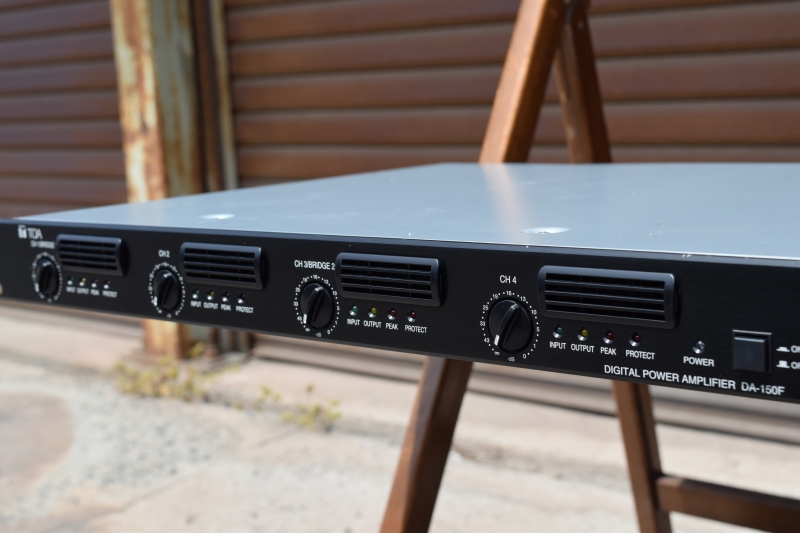 中古音響機材 TOA DA-150F 4chデジタルパワーアンプ 1U】山陽電子商会
