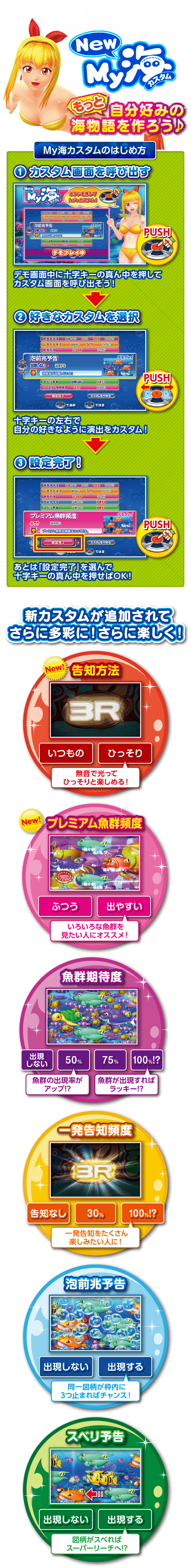 New My 海カスタム | SANYO：PA海物語 3R2