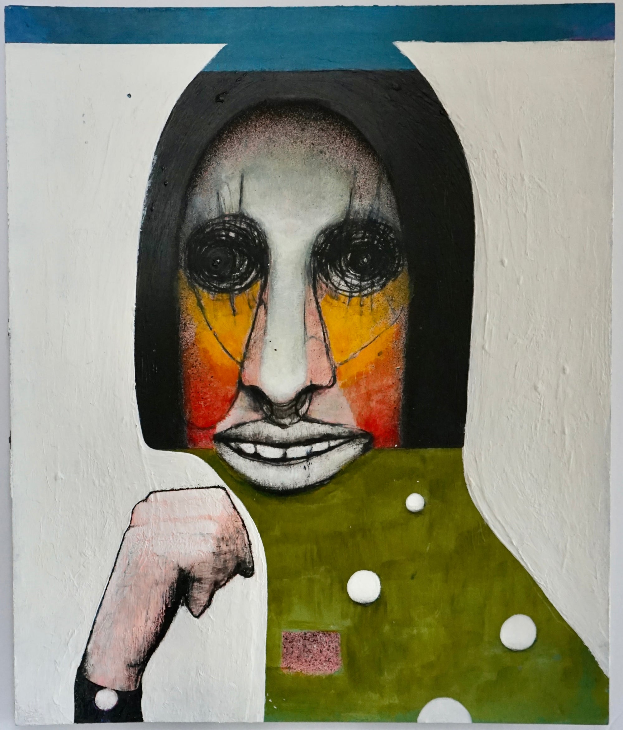 Mixed Media Painting #27 - Sara Japanese Pottery