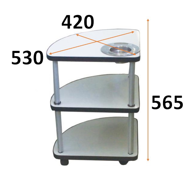 サイドテーブルTS3-240 灰皿付【送料無料】【4本組購入が更にお得