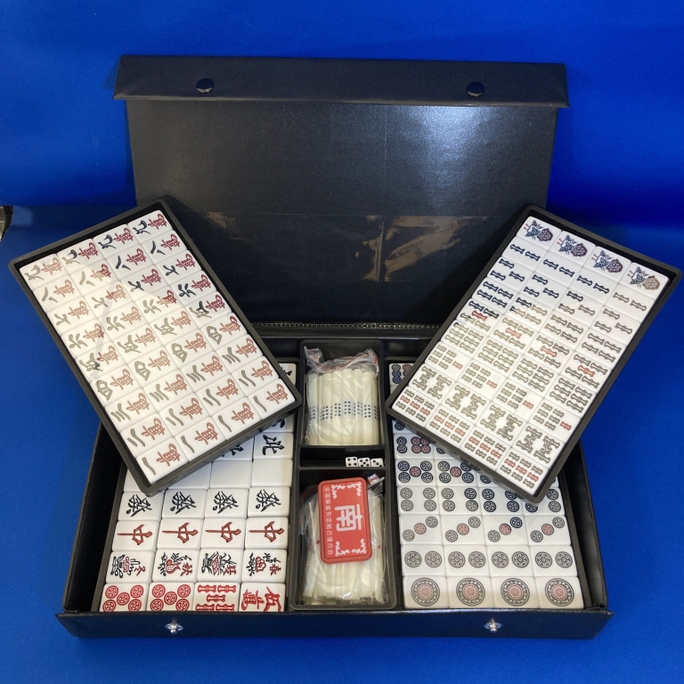 LLサイズ】ケース付手打ち麻雀牌AMOS SMART「スマート」28mm牌 / 全