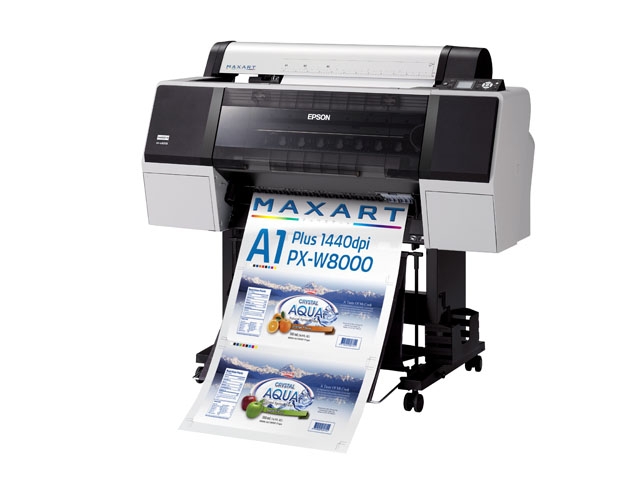 エプソン、世界初の水性ホワイトインク搭載大判インクジェットプリンタ