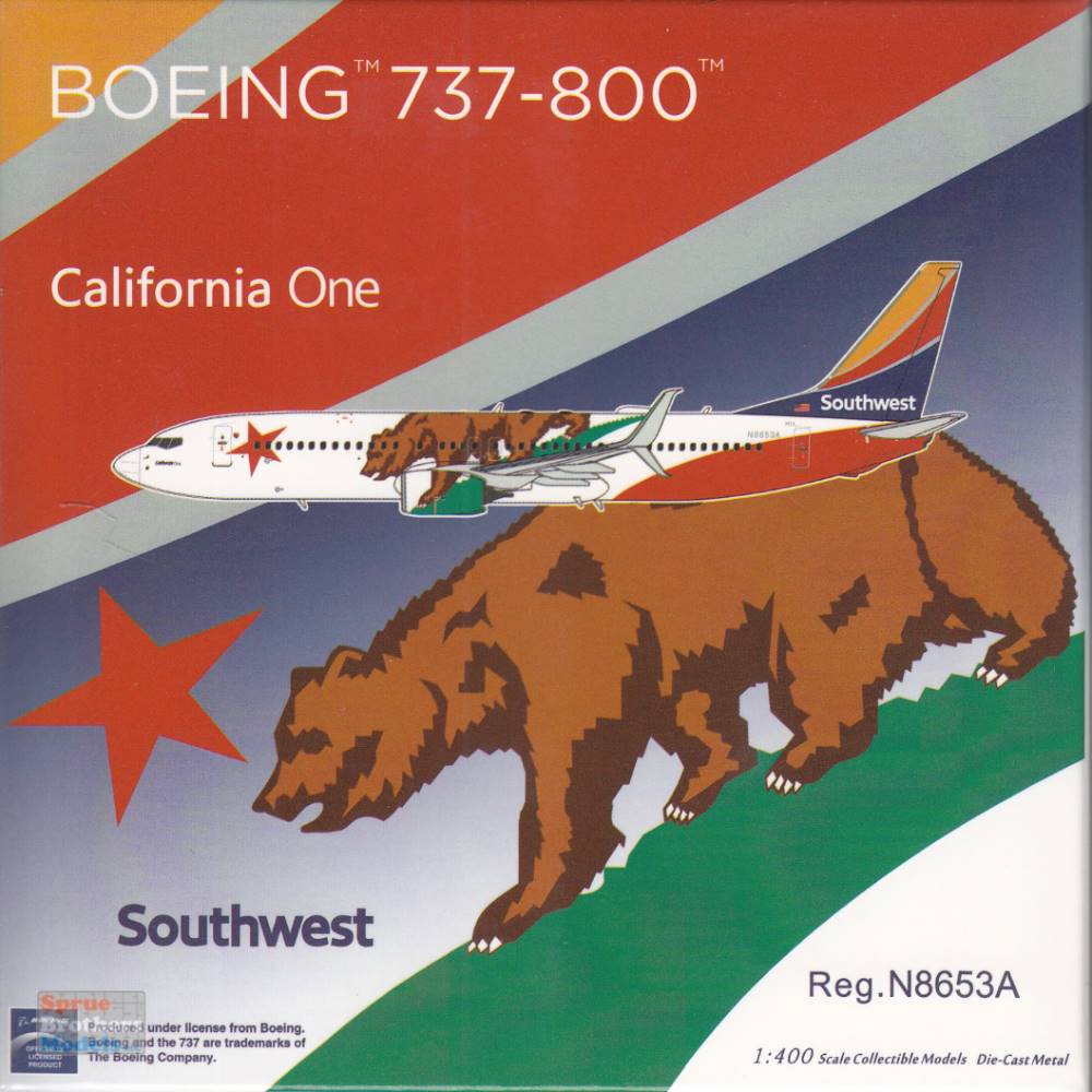 NGM58211 1:400 NG Model Southwest Airlines B737-800 Reg #N8653A