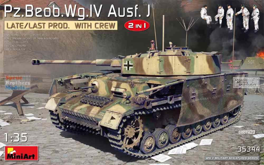 MIA35344 1:35 Miniart Panzer Pz.Beog.Wg.IV Ausf.J Late/Last