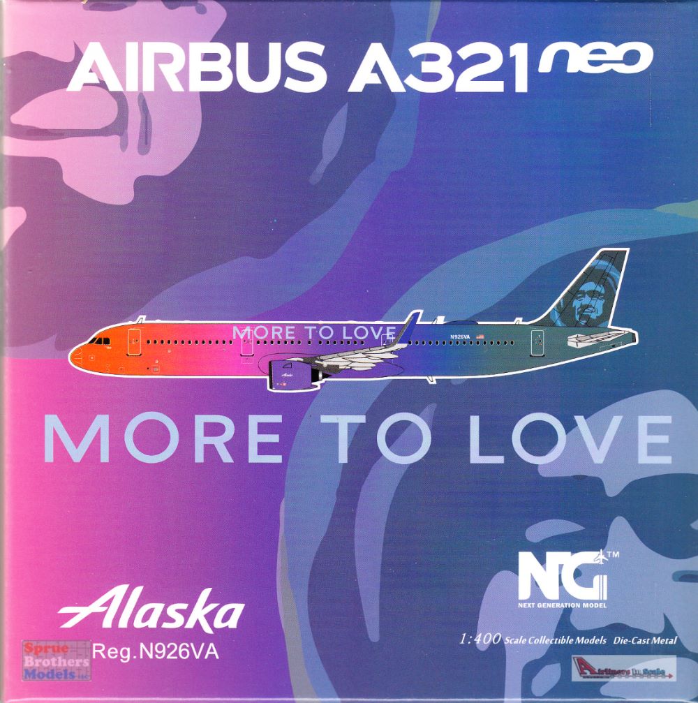 NGM13036 1:400 NG Model Alaska Airlines Airbus A321neo Reg #N926VA