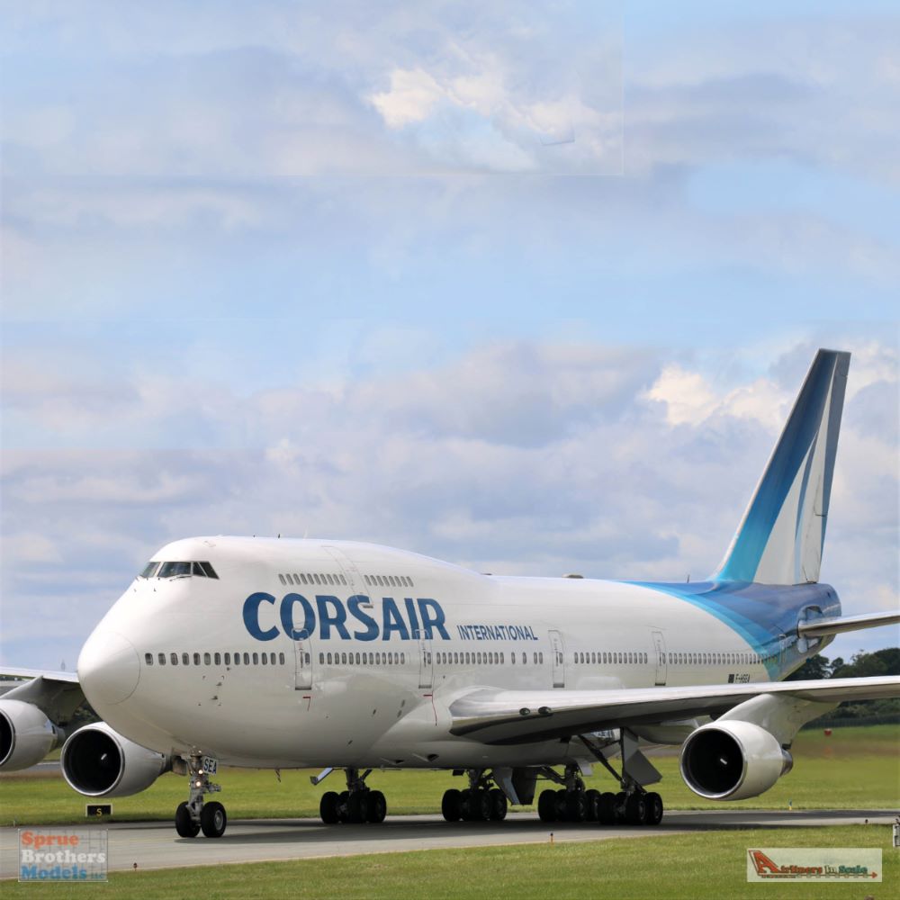 AVT109 AviationTag Boeing 747-422 (Corsair) Reg #F-GTUI Blue