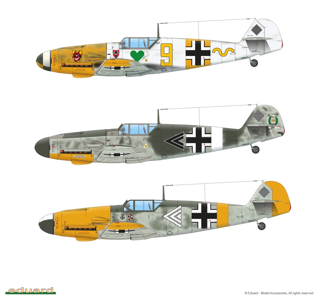 エデュアルド 1:48 R0014 ロイヤルクラス ダブルコンボBF109F Bf 109F