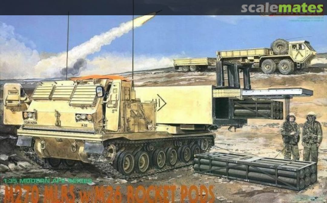M270 MLRS w/M26 Rocket Pods, Dragon 3523 (1992)