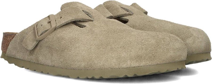 Birkenstock Boston Sandalen & Slides faded khaki maat: 41