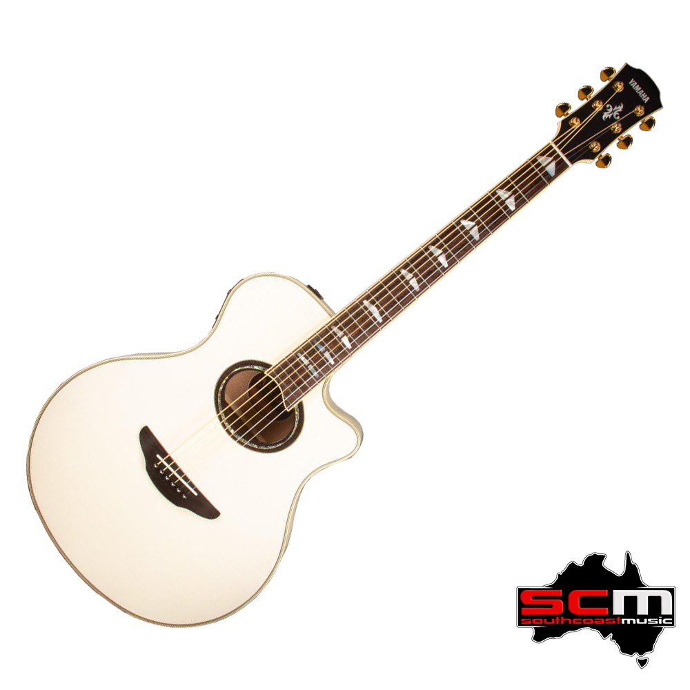 Yamaha APX1000 Slimline Acoustic Electric Guitar Pearl White