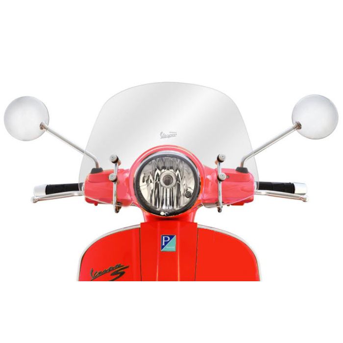 ScooterWest.com - ORIGINAL VESPA SMALL CLEAR SPORT FLYSCREEN