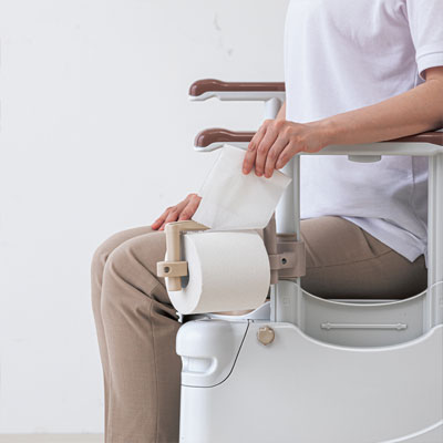 安寿 ポータブルトイレFX-30S（側面ガードなし） らくゾウくん 標準