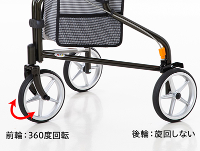 取扱終了】3輪歩行車 トライウォーカーR(TR-62R-BK) インタージェット