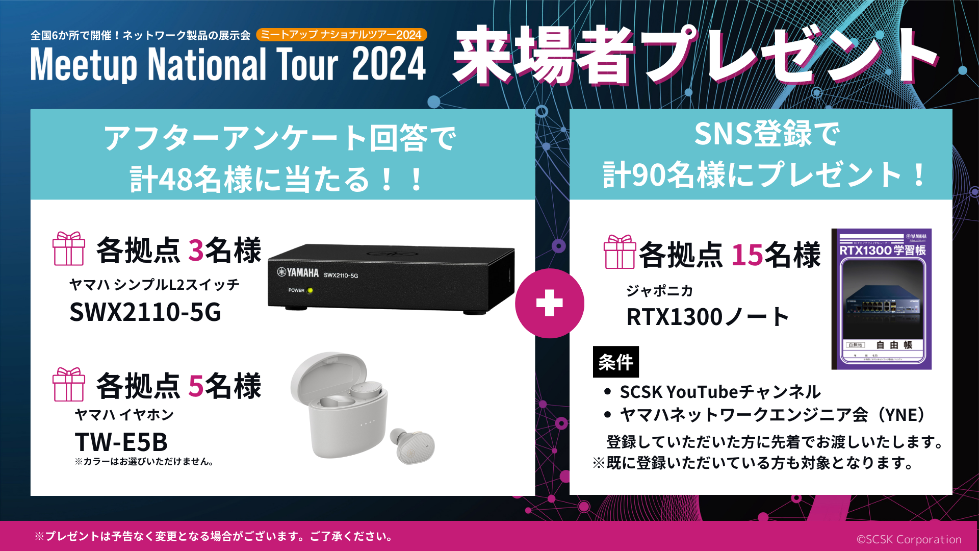 Meetup National Tour2024（ヤマハネットワーク製品関連展示会）（2024