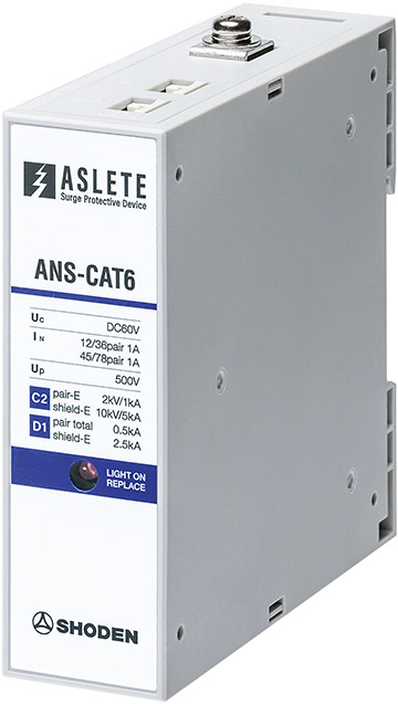 ANS-CAT6｜通信用SPD（避雷器）｜雷害対策｜株式会社昭電