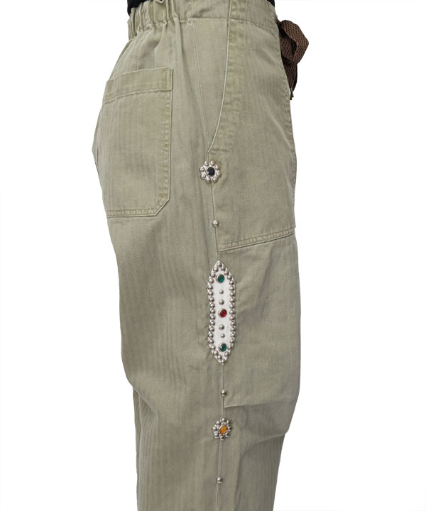 KAPITAL キャピタル 硫化ヘリンボーン イージーベイカーパンツ