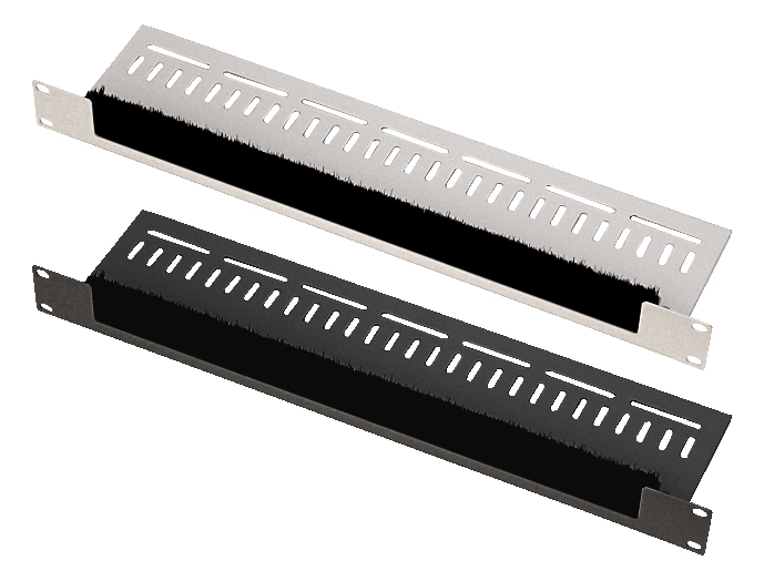 1Uブラシ付パネル NPBR シリーズ NPBR-1UN1｜19インチラック｜摂津金属