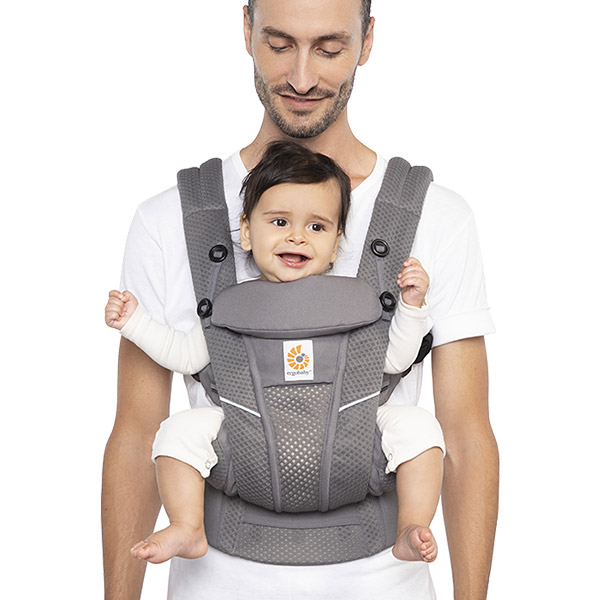 ErgoBabyCarrier オムニ ブリーズ グラファイトグレー 専用カバー付き3