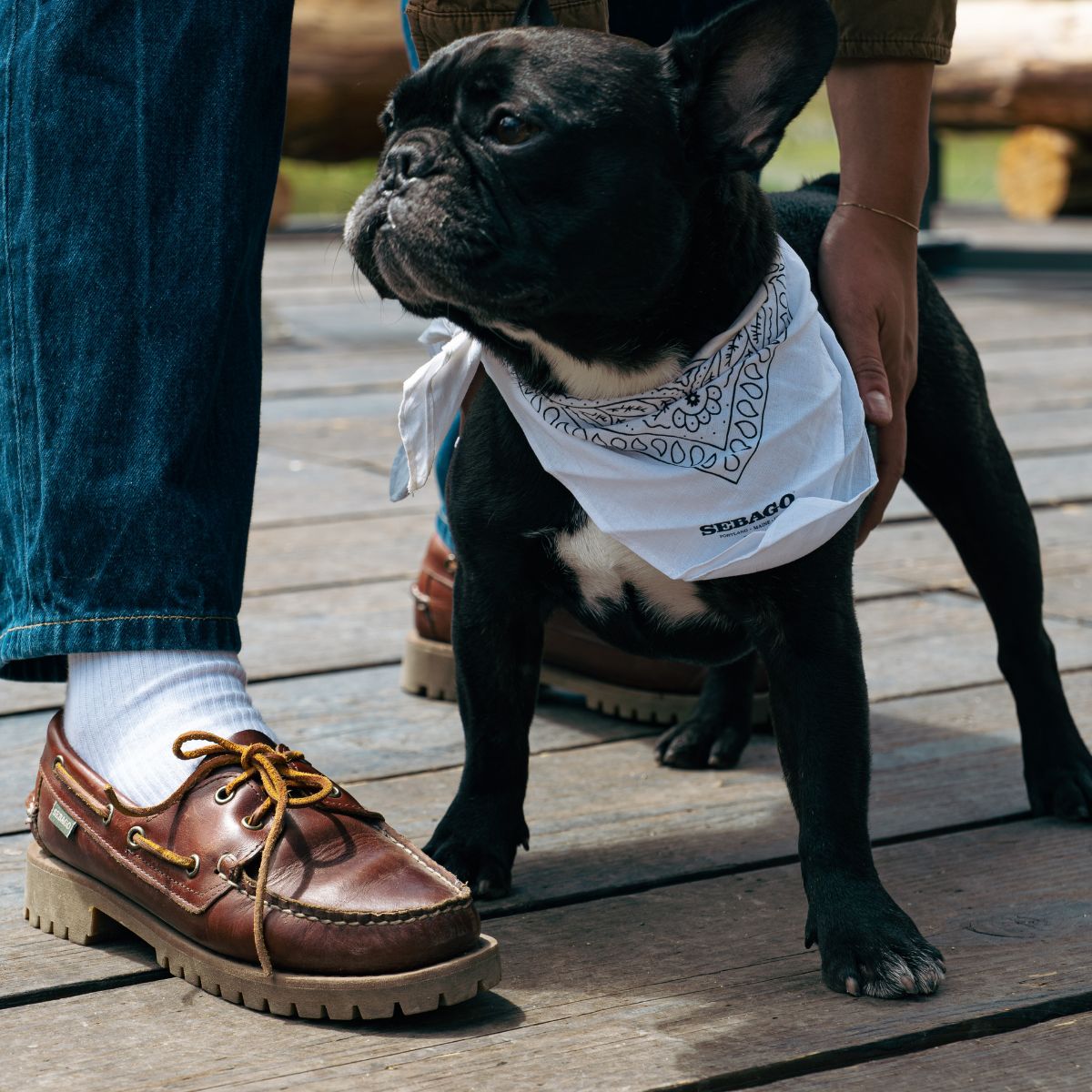 Docksides Man PORTLAND MARTELLATO Mocassin DK BROWN