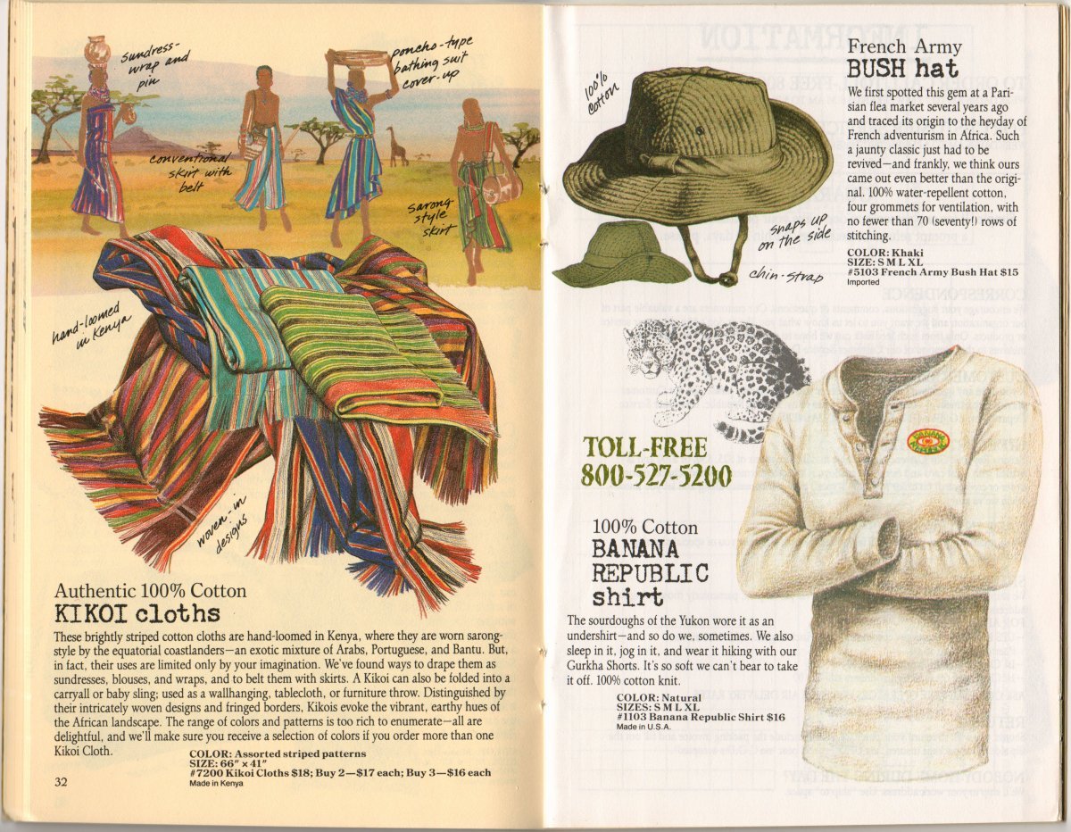 Banana Republic Summer 1986 Catalog No. 28 added to the Archive