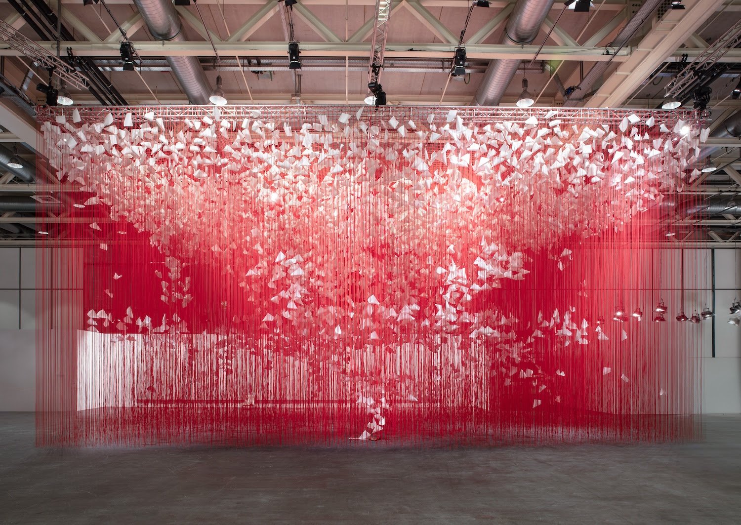 Chiharu Shiota exhibition at ICA Boston