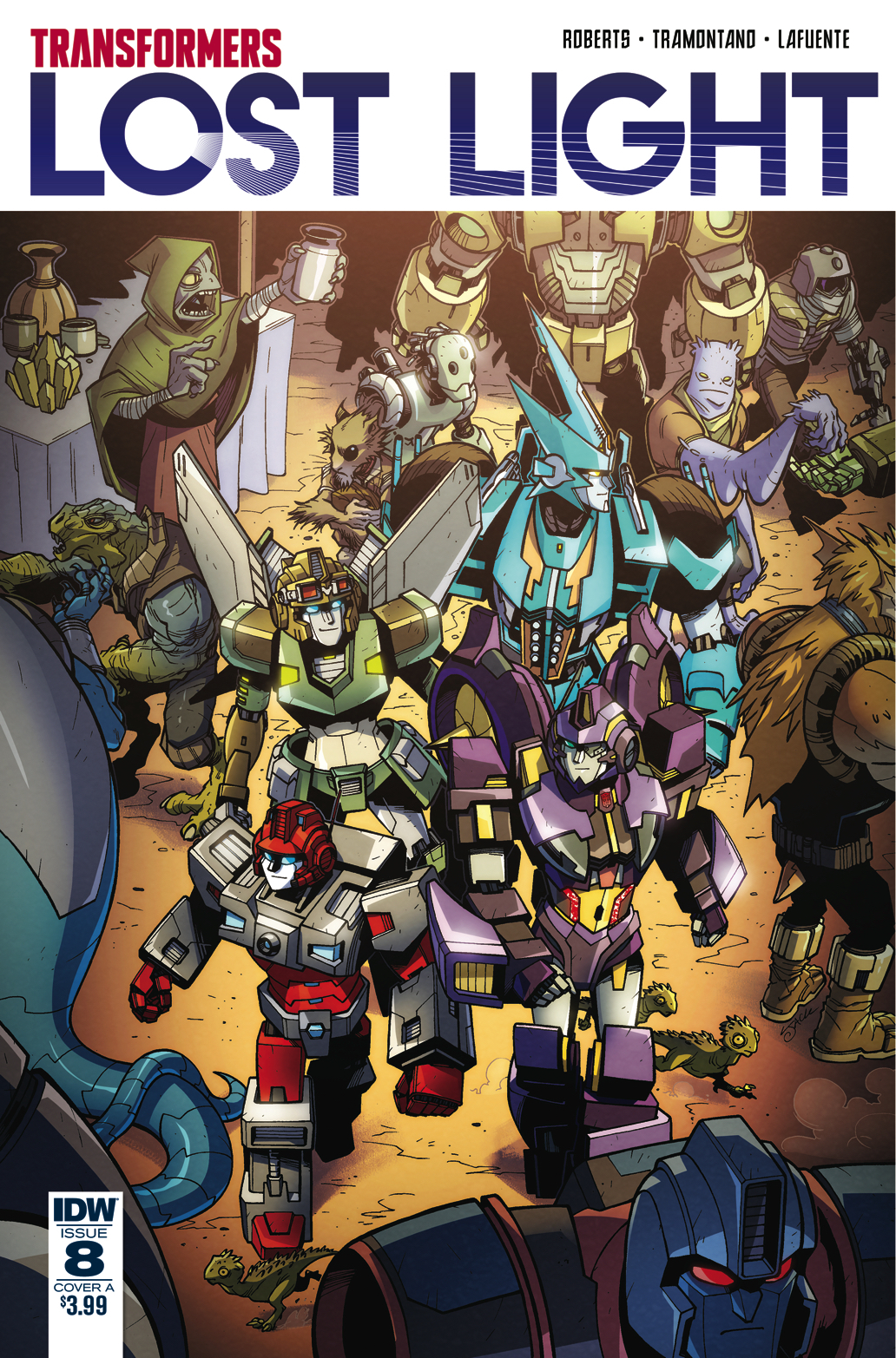 Main Cover Art for IDW Transformers: Lost Light #8